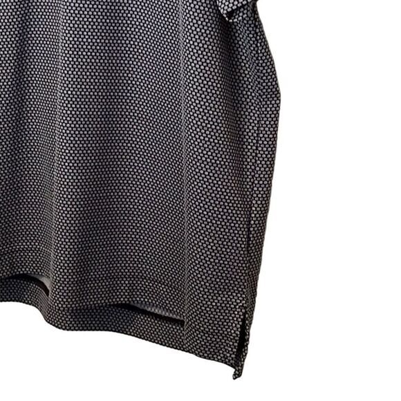 FootJoy FJ men’s polo Size XL black white geometric print contrasting trim golf - Picture 4 of 7